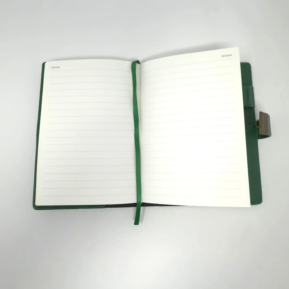 Tiefossi Dragon Notebook Journal Combination Lock Faux Leather Green Lined Pages